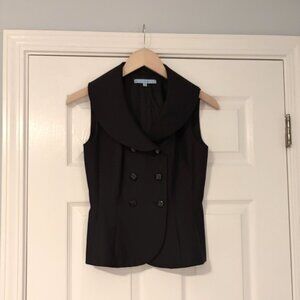 Antonio Melani Double-breasted black vest (matching pants available) size 0